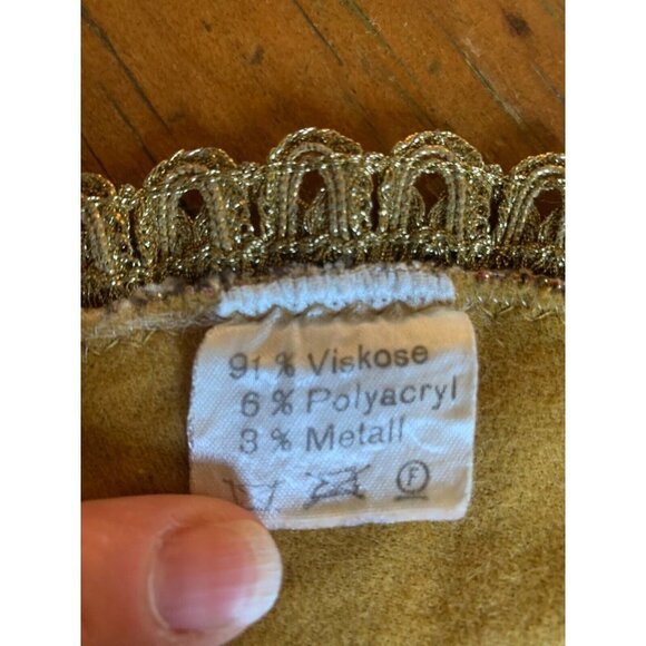 Vintage Group Muylle Belgium Tapestry 11" Round Chenille Doily - Picture 4 of 7